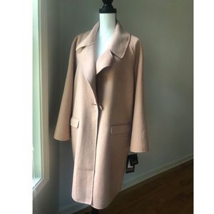 BADGLEY MISCHKA Madi-Sleeve Flare Wool Coat